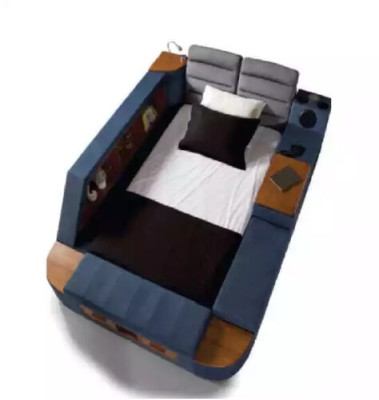 Multifunktion Bett Doppelbetten Modernes Bettgestell Betten 200x200cm Hotel Neu