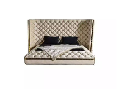 Bett weiß Chesterfield modernes Hotelbett Doppelbett neues modernes Bett
