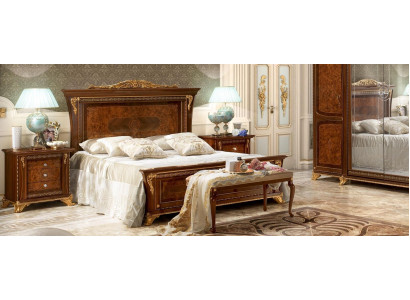 Luxus Gruppe Garnitur Neu Bett 2x Nachttisch 3 tlg. Schlafzimmer Set