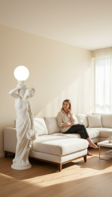 XXL Design Leuchten Leuchte Lampe 143 cm Klassische Beleuchtung P6922x143
