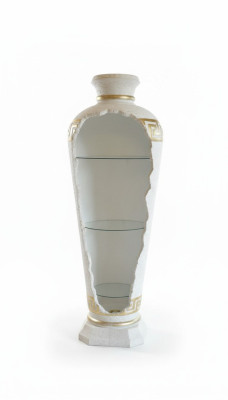 xxl Medusa Antik Stil Vitrine Bar Boden Vase Schrank Vintrinen Säule 153cm Neu