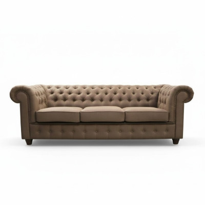 Chesterfield Sofagarnitur Sofa 3+1+1 Couch Polster Set Sofas Couchen Komplett