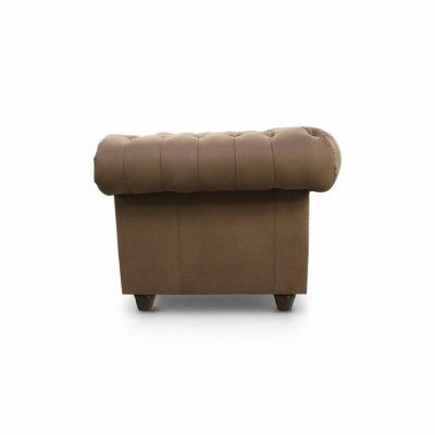 Chesterfield 3+1 Sitzer Polster Sofagarnitur Couch Leder Sofas Wohnzimmer Sofa