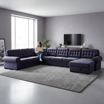 XXL Sofa Polster Schlaf Eck Sitz Polster Garnitur Wohnlandschaft Sofas Couchen