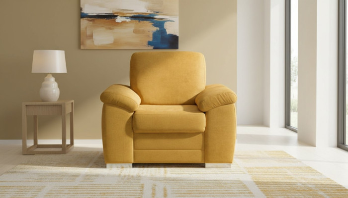 Design Relax Club Sessel Loungesofa 1 Sitzer Stuhl Fernseh Polster Couch Stoff