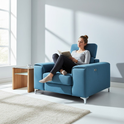 Elektrischer Sessel Heimkino Relax Club Fernseh 1 Sitzer Relax Fußstütze Sofa