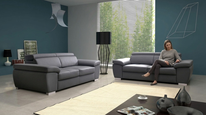 Design Polster Sitz Couch 2 Sitzer Garnitur Sofa Sofas Couchen Textil Stoff Neu