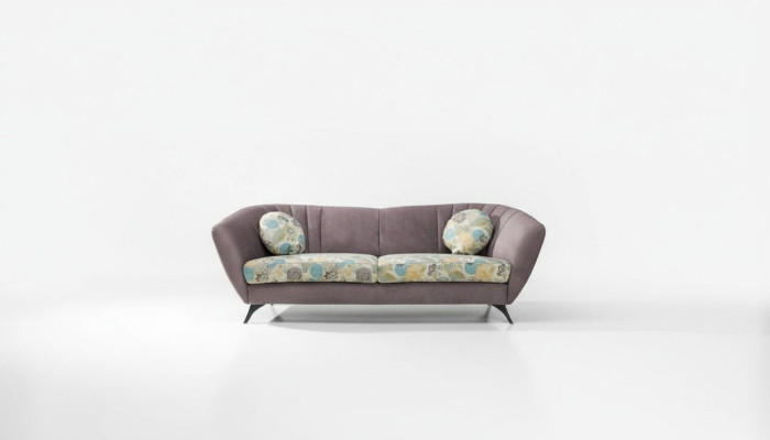 Design 3 Sitzer Relax Club Sofas Lounge Sofa Textil Polster Couch Stoff Couchen