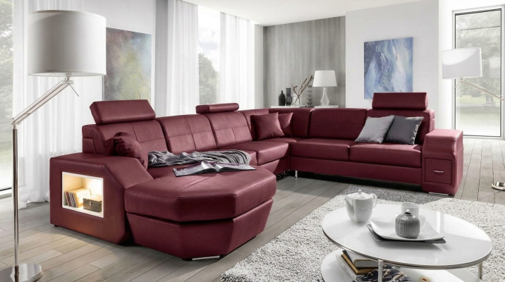 Edle Design Polster Eck Couch Garnitur Wohnlandschaft Sofas Couchen Sitz