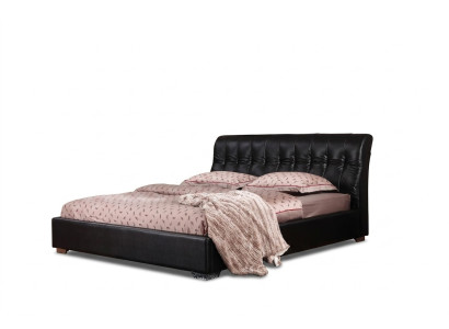 Designer Schlafzimmer Doppelbett Bett Betten Leder Hotel Luxus Polster