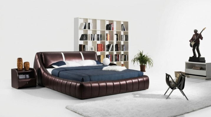 Modernes Hotel Design Bett XXL Betten Luxus Stil Doppel Leder 140 160 180x200cm