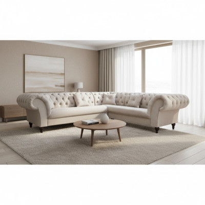Chesterfield Ecksofa Preston Sofa Couch Wohnlandschaft Ecksofa Eck Design Neu