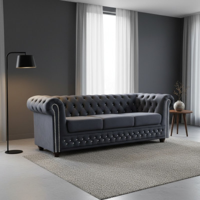 Chesterfield York Blink 3 Sitzer Couch Polster Sofas Couchen Neu Sofa Designer