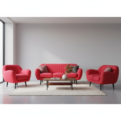 Sofagarnitur 3+2+1 Couch Polster Sofas Couchen Wohnzimmer Design Chesterfield
