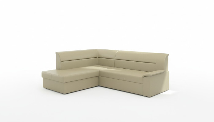Design Ecksofa Elano L-form Bettfunktion Couch Leder Textil Sofas 