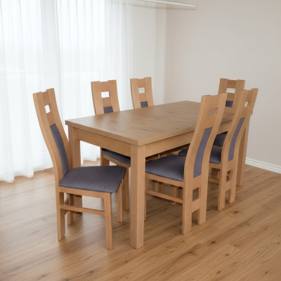 Tische Essgruppe Esszimmer Garnitur Stuhl Set Holz Essgarnituren Tisch