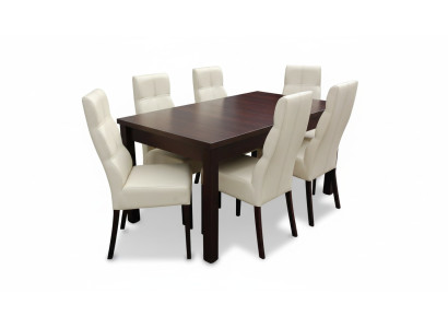 Esszimmer Tisch + 6 Stühle Garnitur Stuhl Set Essgarnituren Tische
