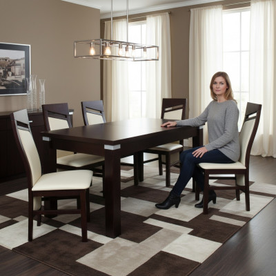 Esstisch 6 Stühle Sitzgarnitur Tisch Stuhl Set Esszimmer Garnituren Design