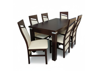 Esstisch 6 Stühle Sitzgarnitur Tisch Stuhl Set Esszimmer Garnituren Design