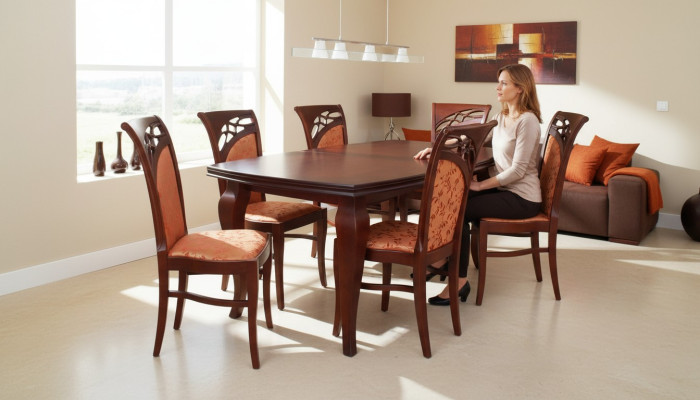 Designer Stühle Tisch Set Garnituren Komplett Wohnzimmer Dekor Esszimmer