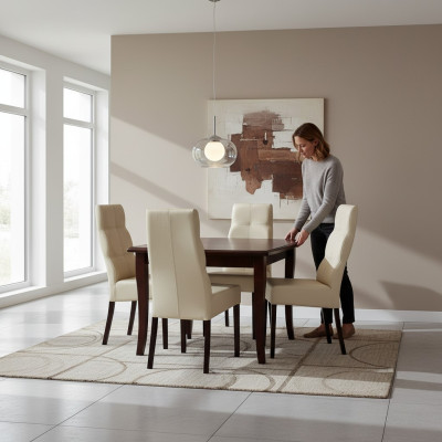 Tisch + 4 Stühle Set Garnituren Komplett Wohnzimmer Esszimmer