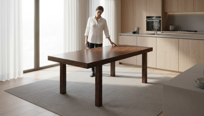 Ausziehbarer Dekor Design Holztisch Tisch Ess Wohnzimmer Holz Tische Massiv