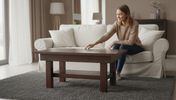 Design wohnzimmer tische tisch beistelltisch holz design couchtische S37b