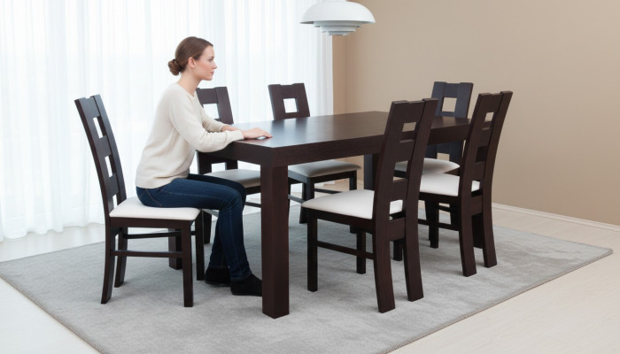 Designer Esstisch Gruppe Stuhl Tische Holz Tisch Büro Esszimmer