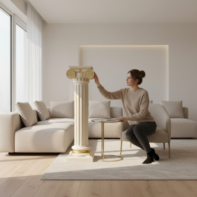 Design Spalten Säule Dekosäule Säulen Blumensäule Ständer Antik Stol Podest 1110