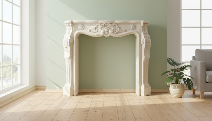 Kamin Dekoration Verkleidung Kamine Dekokamin Deko Wohnzimmer Edles Design Neu