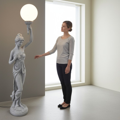 XXL Design Wohnzimmer Stehlampe Leuchte Steh Leuchten Lampe Figur Skulptur Neu