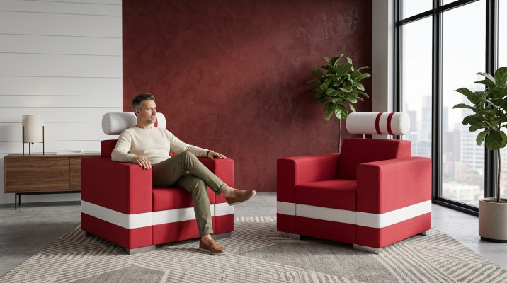 Esszimmer Stuhl 1 Sitzer Sessel Holz Luxus Klasse Möbel Design Sofa