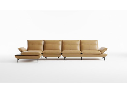 Eck Sitz Sofa Couch Designer Polster Ecke Wohn Landschaft Leder Couchen
