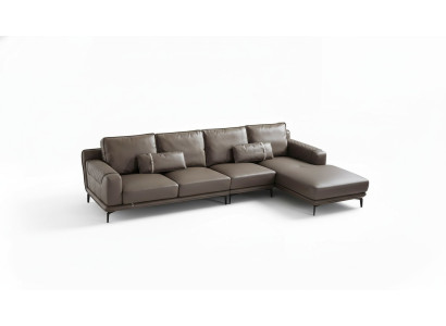 Eck Sofa Couch Designer Polster Sitz Ecke Wohn Landschaft Leder Couchen