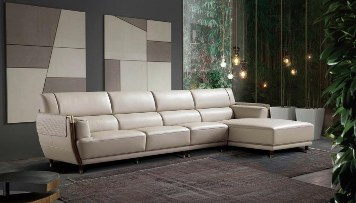 Eck Sofa Polster Couch Designer Sitz Ecke Wohn Landschaft Leder Couchen