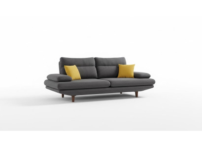 Dreisitzer Designer Sofa Couch 3 Sitz Polster Leder Couchen Big Sofas Textil Neu