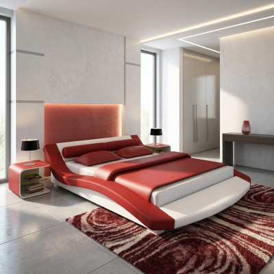 Design Leder Bett Hotel Gestell Luxus Schlaf Zimmer Doppel Betten Ehe Modernes