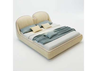 Design Betten Leder Bett Doppel Luxus Ehe Modernes Hotel Gestell Schlaf