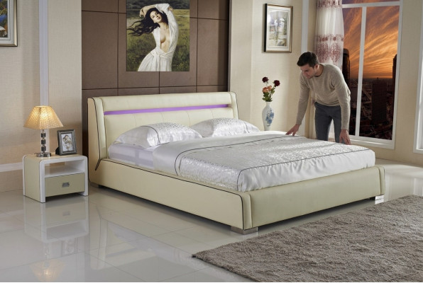 Design Betten Doppel Luxus Ehe Modernes Hotel Gestell Schlaf Zimmer
