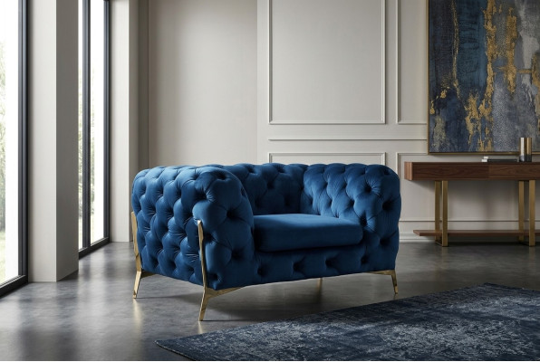 Chesterfield Set 2x Sessel Couch Set Chesterfield 1+1 Sitz Polster Sessel