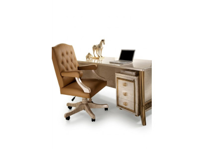 Chefsessel Bürosessel Office Sessel Stuhl Chef Leder Barock Rokoko Designer