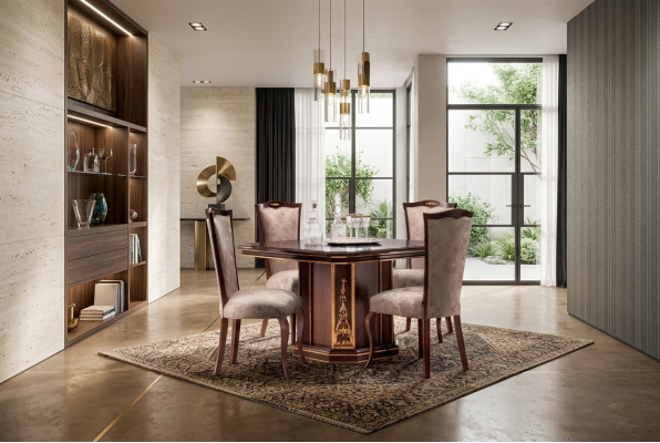 Klassischer Designer Stuhl Echtes Holz Stühle Barock Rokoko Antik Stil Italy