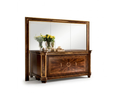 Buffet Kommode Kommoden Wohnzimmer Wandschrank + Spiegel