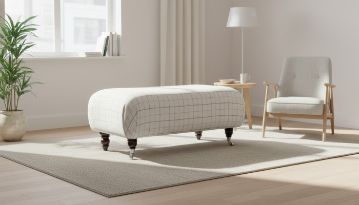 Chesterfield Fußhocker Ottomane Hocker Klassisch Beistell Relax Sessel Bank Neu