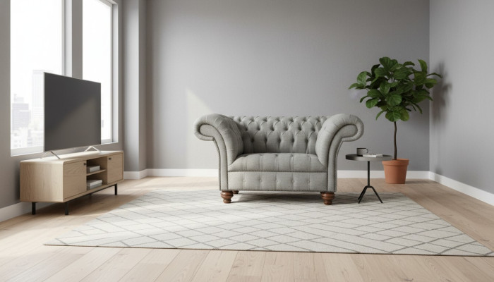 Exklusiver 1 Sitzer Sofa Sessel Relax Chesterfield Sofas Couchen Polster Textil