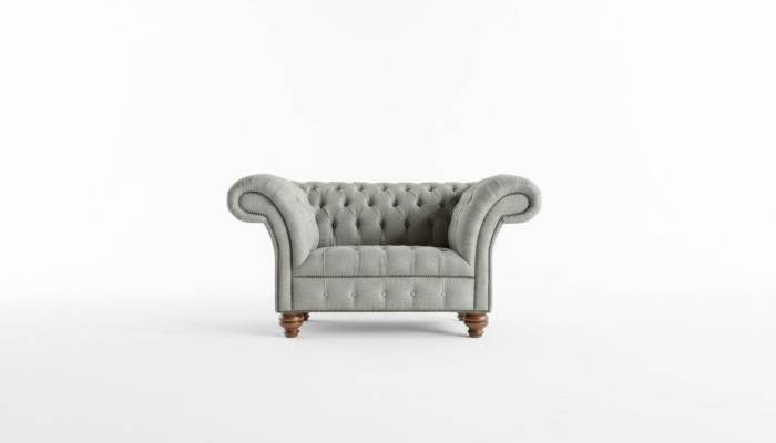 Exklusiver 1 Sitzer Sofa Sessel Relax Chesterfield Sofas Couchen Polster Textil