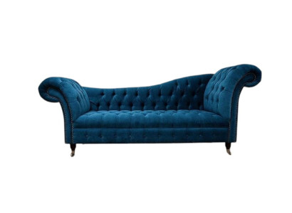 Chaiselounge Bank Sitz Liege Lounge Barock Rokoko Jugendstil klassisch Blaue Neu