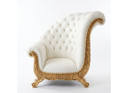  Thron Sessel Königlicher Polster Stühle Chesterfield Samt 1 Sitzer Antik Stil