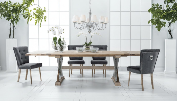 Design Esszimmer Esstisch Tisch 8 Sessel Stuhl Lehn Stühle Echt Holz