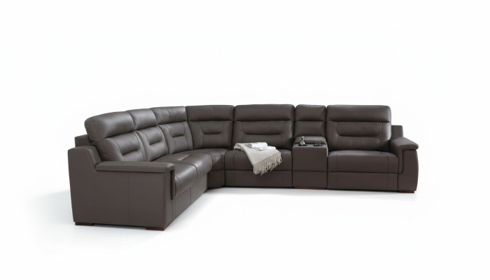 Ecksofa Ablage Kühlfach Bettfunktion Schlaf Sofa Couchen Polster Wohnlandschaft